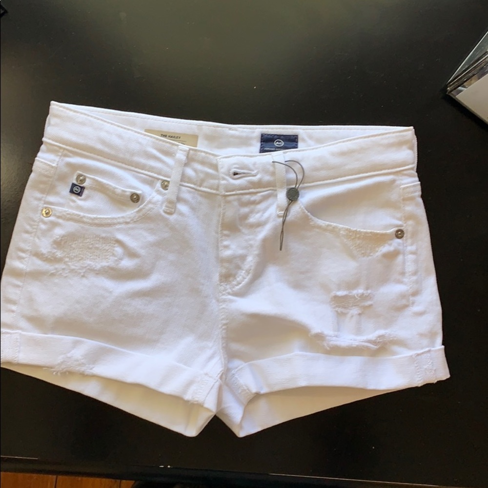 AG distressed denim short